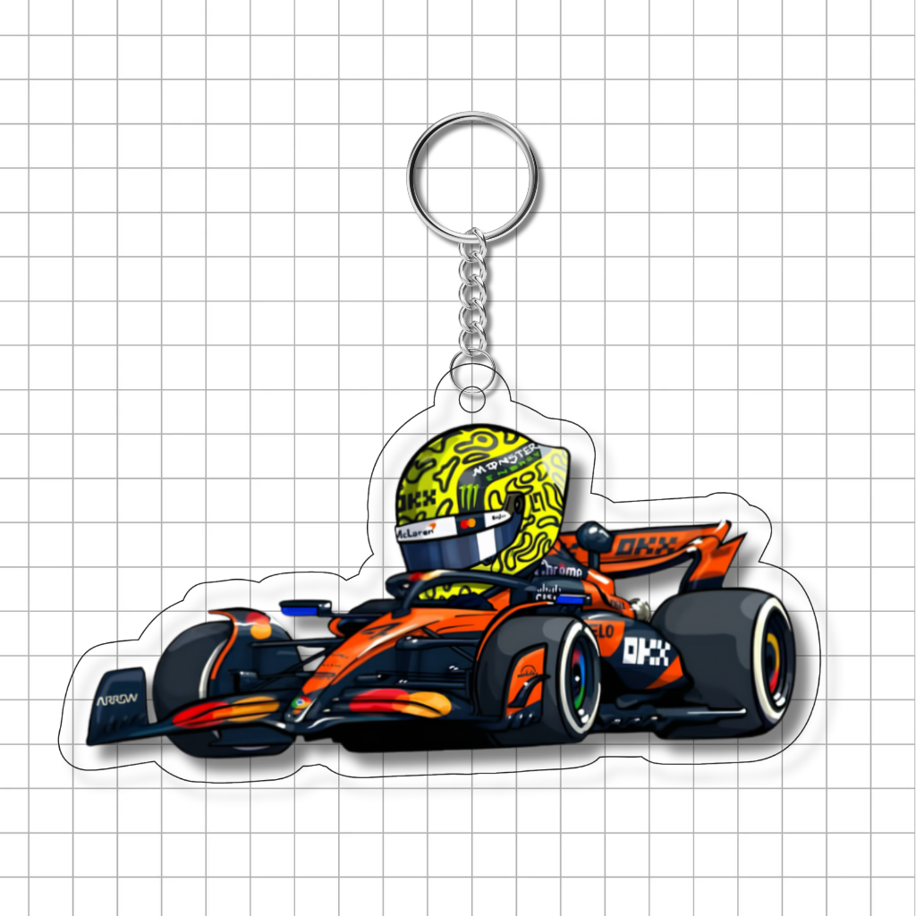 Keychain F1 Cartoon V2 Norris