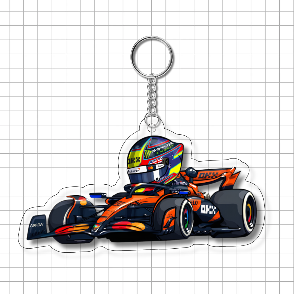 Keychain F1 Cartoon V2 Piastri