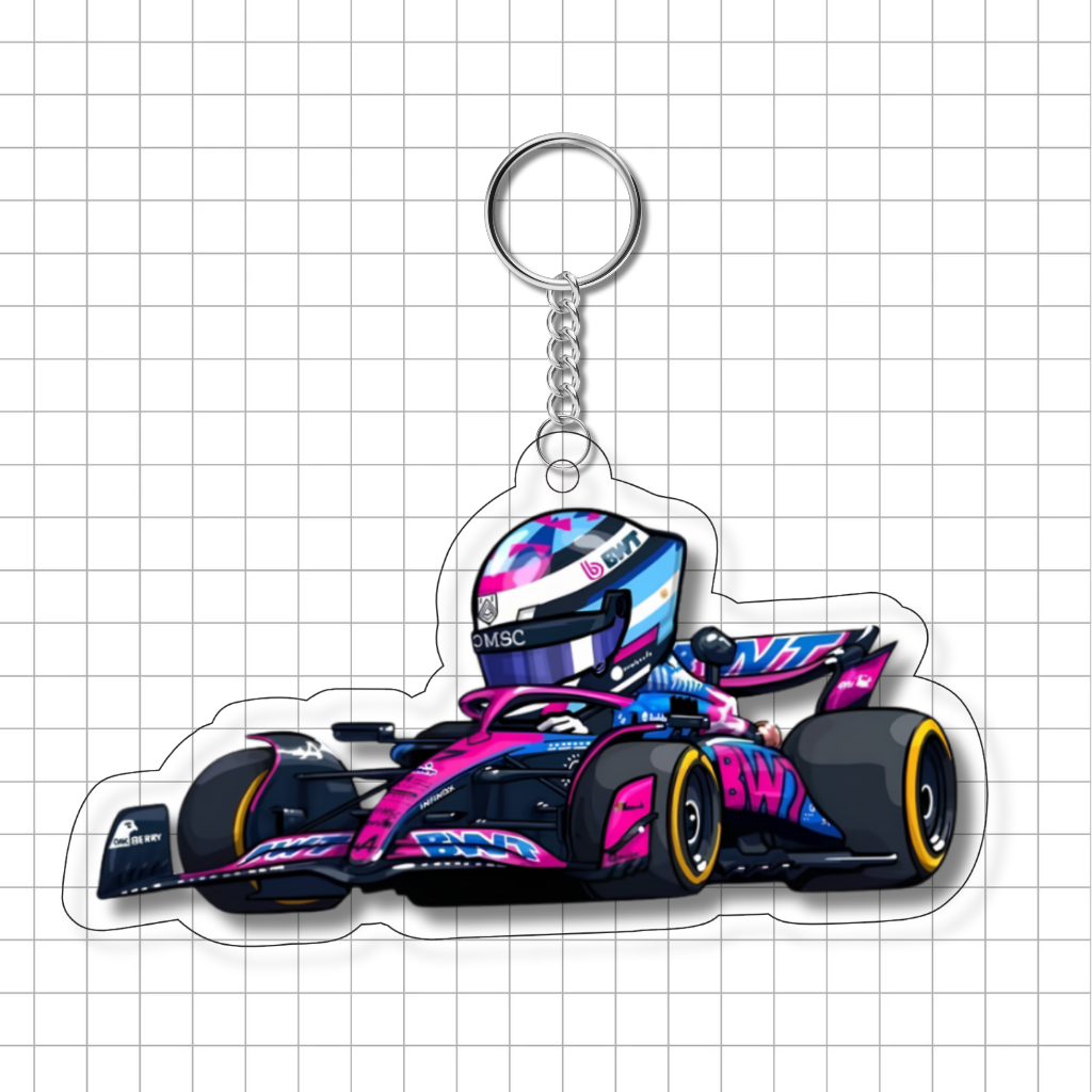 Keychain F1 Cartoon V2 Colapinto