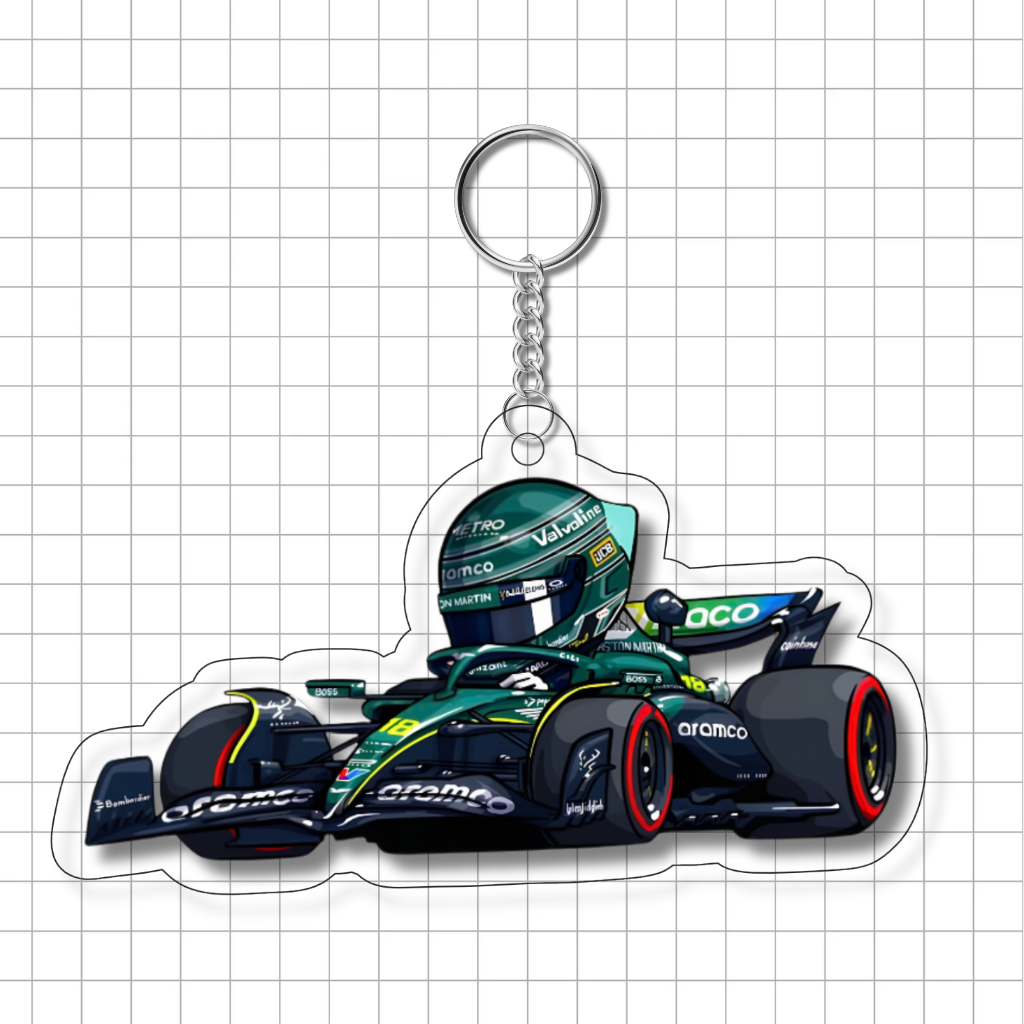 Keychain F1 Cartoon V2 Stroll